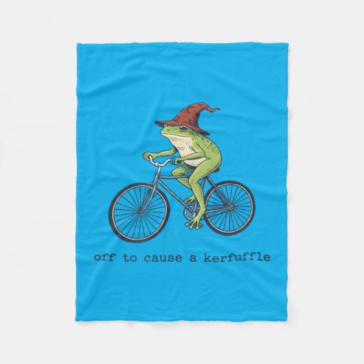 Gekke kikker om herrie te schoppen fleece deken (Voorkant)