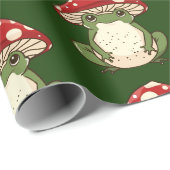 Gekke kikkervlieg agarische paddenstoel cadeaupapier (Rol Hoek)