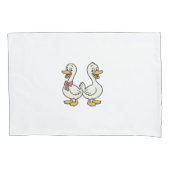 Gekke kinder gans kussensloop (Voorkant)
