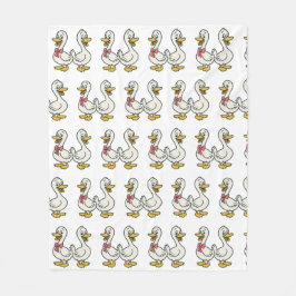 Gekke kinder ganzendeken fleece deken