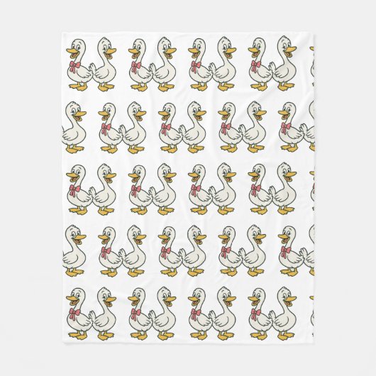 Gekke kinder ganzendeken fleece deken (Voorkant)