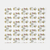 Gekke kinder ganzendeken fleece deken (Voorkant (Horizontaal))