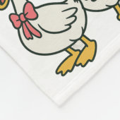 Gekke kinder ganzendeken fleece deken (Hoek)