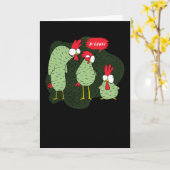 gekke kip kaart (Gele Bloem)