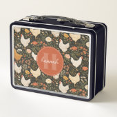 Gekke Kip Metalen Lunchbox (Achterkant)