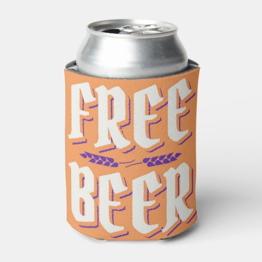 Gekke & Kitschy GRATIS BIER Blikjeskoeler (Blikje Voorkant)