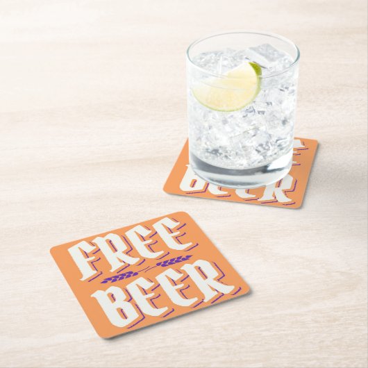 Gekke & Kitschy GRATIS BIER Kartonnen Onderzetters (Insitu)