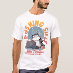 Gekke kleine Buttonnen duwen met mijn Gekke kleine T-shirt