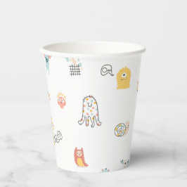 Gekke Kleine Monsters Party Cup Papieren Bekers