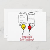 Gekke klop-grap briefkaart (Voorkant / Achterkant)