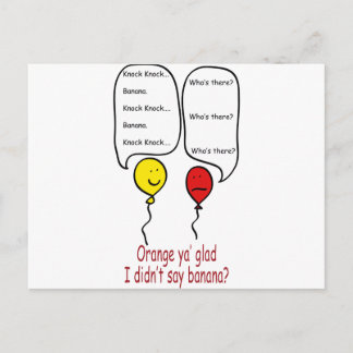 Gekke klop-grap briefkaart