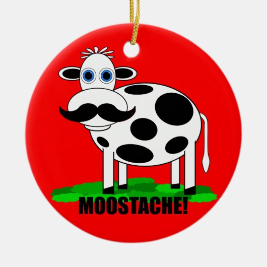 gekke koe keramisch ornament (Voorkant)