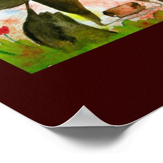 Gekke Koe-Poster Poster (Hoek)