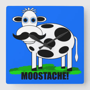 gekke koe vierkante klok