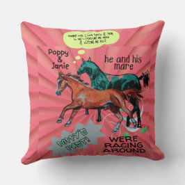 gekke komische stijl paarden kussen