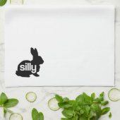 Gekke konijn theedoek (Gevouwen)