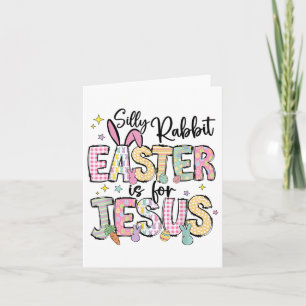 Gekke konijnenbroodrooster voor Jezus Cute Bunny C Kaart