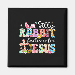 Gekke konijnenbroodrooster voor Jezus Cute Bunny C Magneet