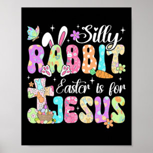 Gekke konijnenbroodrooster voor Jezus Cute Bunny C Poster