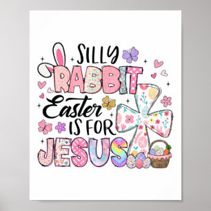 Gekke konijnenbroodrooster voor Jezus Cute Bunny C Poster