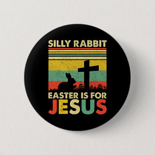 Gekke konijnenbroodrooster voor Jezus Cute Bunny C Ronde Button 5,7 Cm