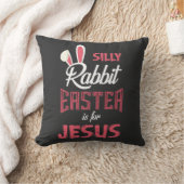 Gekke konijnenbroodrooster voor Jezus| Pasen T-shi Kussen (Deken)