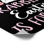 Gekke konijnenpaasfeest is voor jezuseieren poster (Hoek)