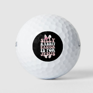 Gekke konijnenPasen is voor Jesus Pasen Groovy Golfballen