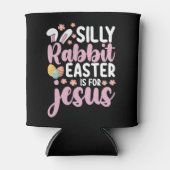 Gekke konijnenPasen is voor Jezus Christelijk Blikjeskoeler (Voorkant)