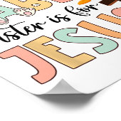 Gekke konijnenPasen voor Jezus Christelijke religi Poster (Hoek)