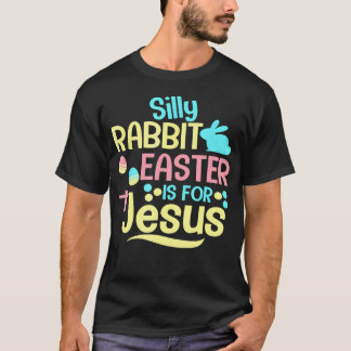 Gekke konijnenPasen voor Jezus Christelijke religi T-shirt