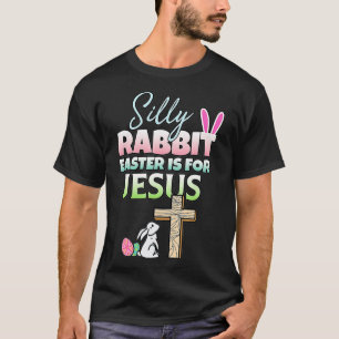 Gekke konijnenPasen voor Jezus Pasen T-shirt