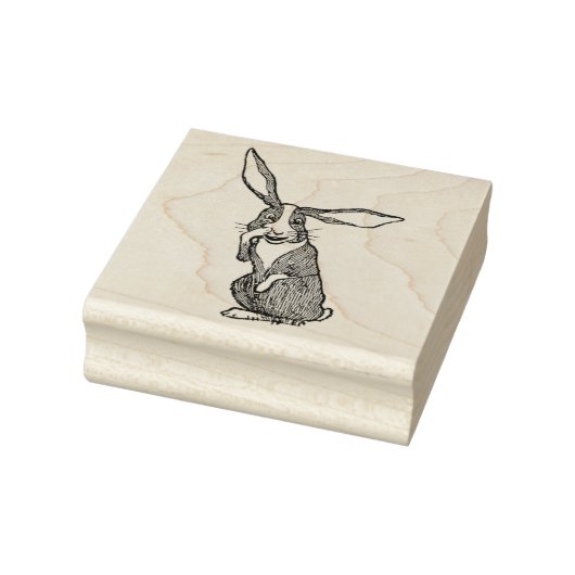 Gekke konijnenverboden  kunststempel rubberstempel (Stempel)