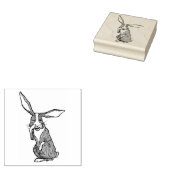 Gekke konijnenverboden  kunststempel rubberstempel (Gestempeld)