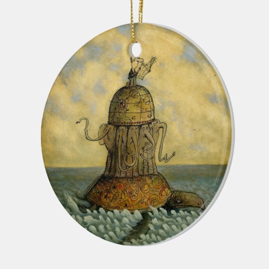 Gekke kosmologieorganisatie keramisch ornament (Links)