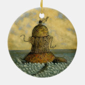 Gekke kosmologieorganisatie keramisch ornament (Achterkant)