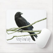Gekke Kraai Dame Mousepad Muismat (Met muis)