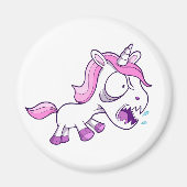 Gekke krankzinnige kleine eenhoorn magneet (Voorkant)