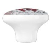 Gekke kuikenboerderijdrager keramische knop (Zijkant)