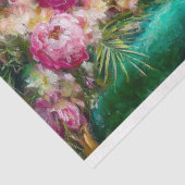 Gekke lama in groene Tutu Decoupage Tissuepapier (Detail)