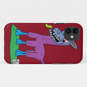Gekke lamamanmonster Case-Mate iPhone case (Achterkant (horizontaal))