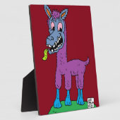 Gekke lamamanmonster fotoplaat (Zijkant)