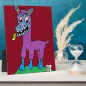 Gekke lamamanmonster fotoplaat (Zijkant)