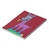 Gekke lamamanmonster notitieblok (Linkerzijde)