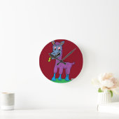 Gekke lamamanmonster ronde klok (Huis)