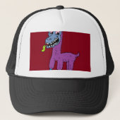 Gekke lamamanmonster trucker pet (Voorkant)