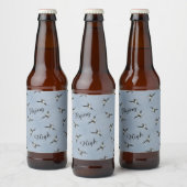 Gekke landingslabel Pelican Fles Label Bier Etiket (Flessen)
