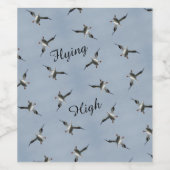 Gekke landingslabel Pelican Fles Label Wijn Etiket (Enkel label)