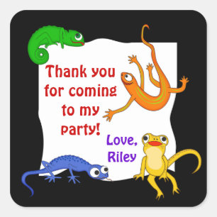 Gekke Leaping Lizard Gift Label