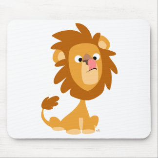 Gekke leeuw, cartoon mousepad muismat